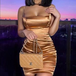 Copper Mini Dress
